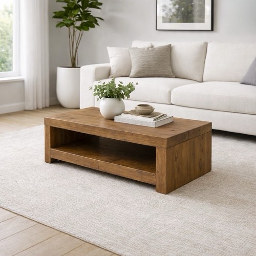 Solid wood coffee table - solid,