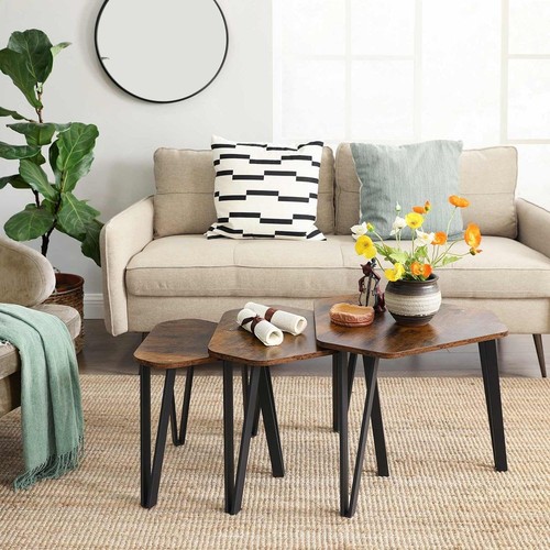 Rustic nesting coffee table - rustic,