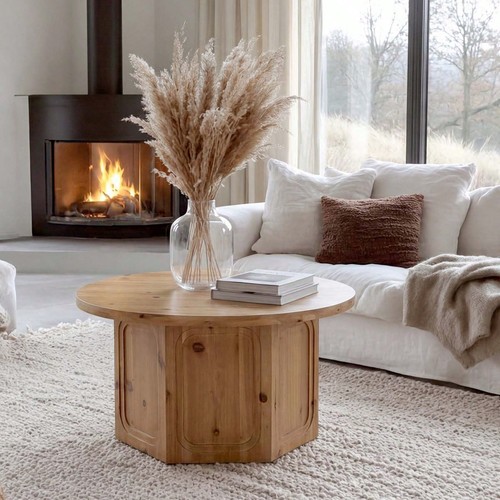 Solid wood round - solid,
