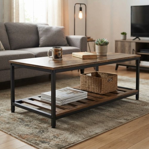 Industrial coffee table - table, large