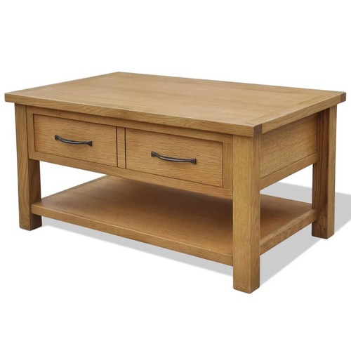 Solid oak wood - solid, coffee