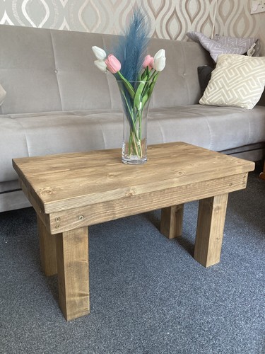 Compact rustic table - rustic, wooden