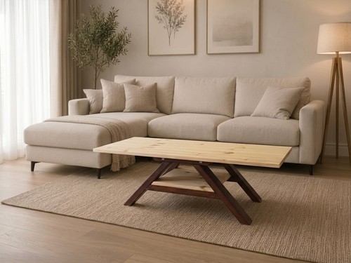 Handmade solid wood - solid, coffee