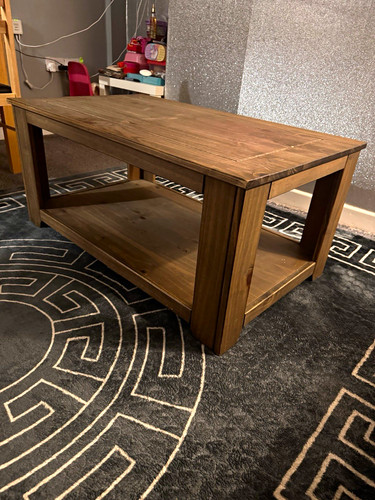 Rectangular dark brown wood - rectangular,