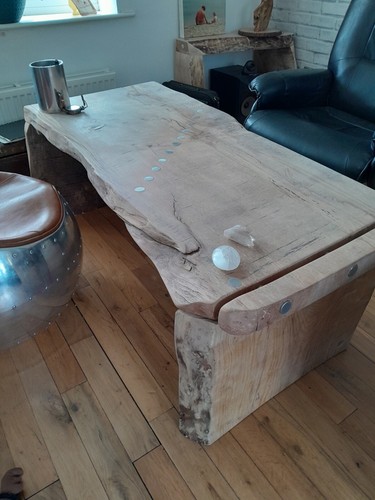 Live edge chunky coffee - live, table