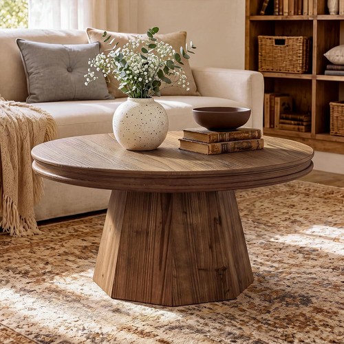 Rustic solid wood round - solid,