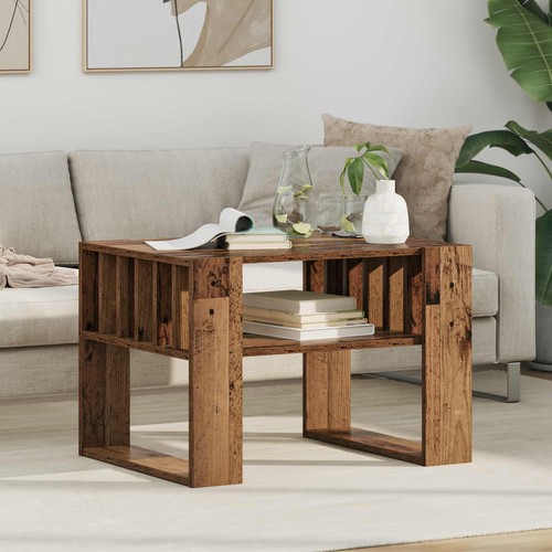 Modern wooden square - square, living