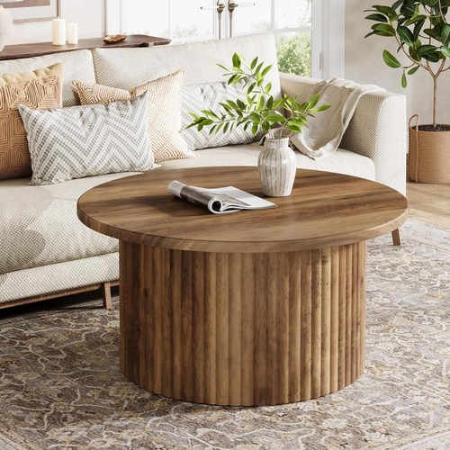 Round coffee table 5 inch - coffee, 31.5-inch