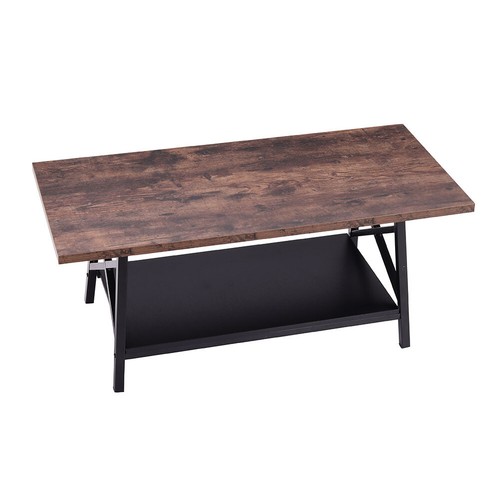 Rustic wooden coffee table - wooden,