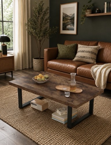 Rustic industrial coffee table - industrial,