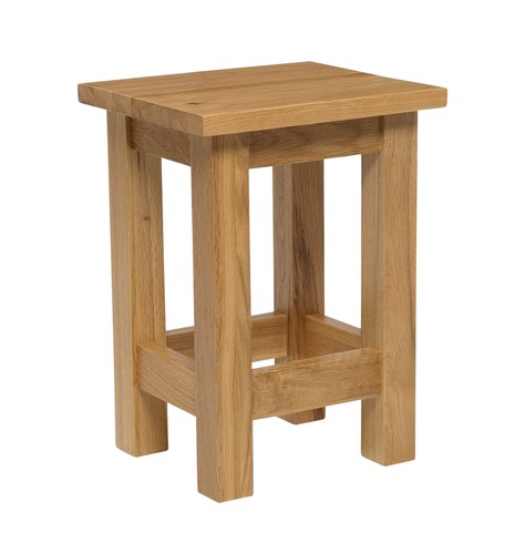 Small side table solid oak - side,
