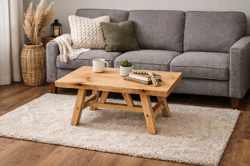 Solid wood coffee table - wood,