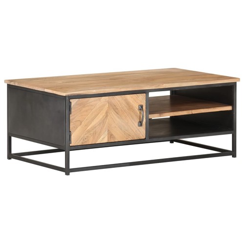 Solid acacia wood coffee - acacia, table