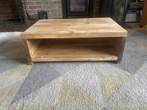 Handmade wooden coffee table - coffee,