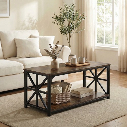 Rectangular coffee table - coffee,