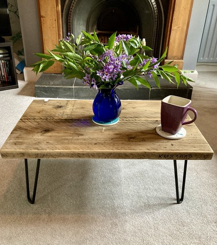 Reclaimed wood coffee table - wood,