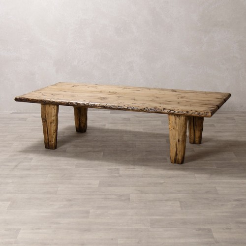 Rustic wooden coffee table - coffee,